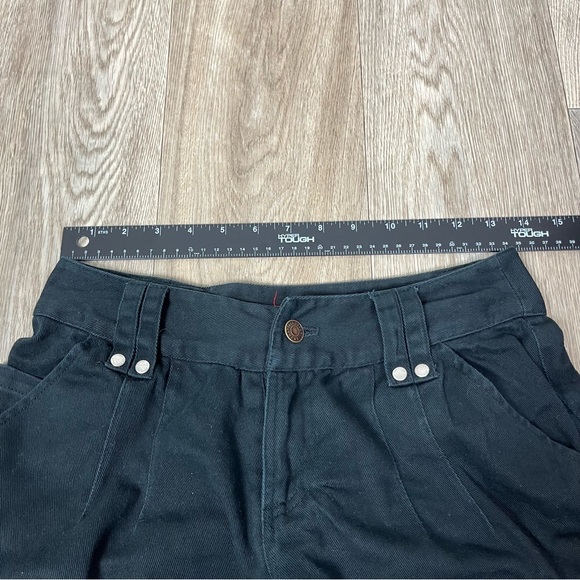 LA Sport Black Shorts Pleated wide leg bermuda shorts 27 Waist - Picture 8 of 9